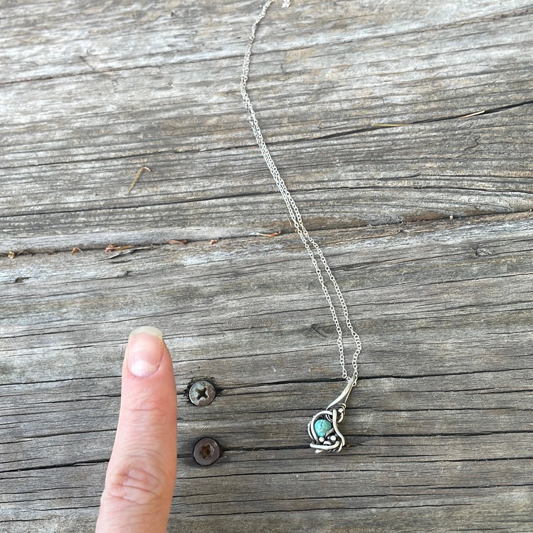 Mini Turquoise wire wrap