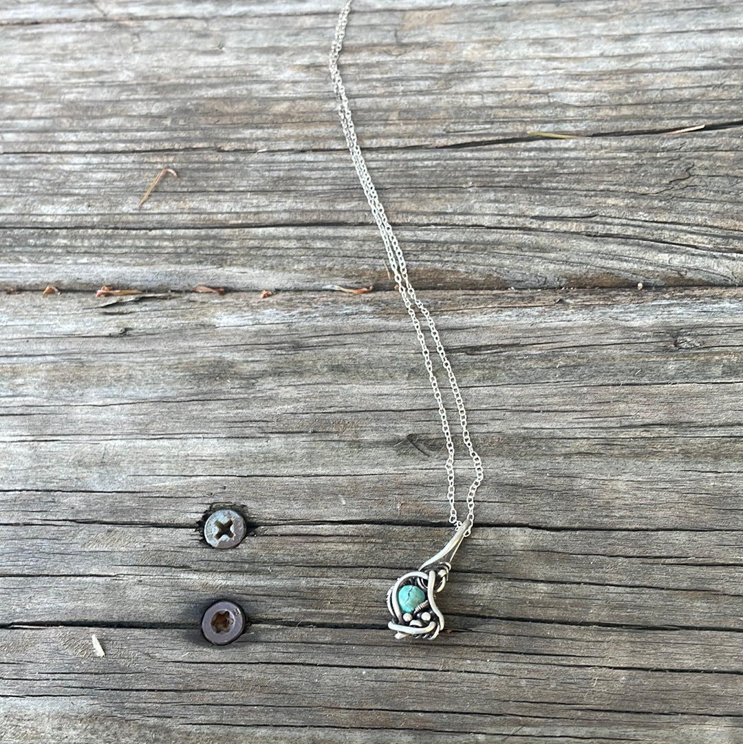 Mini Turquoise wire wrap