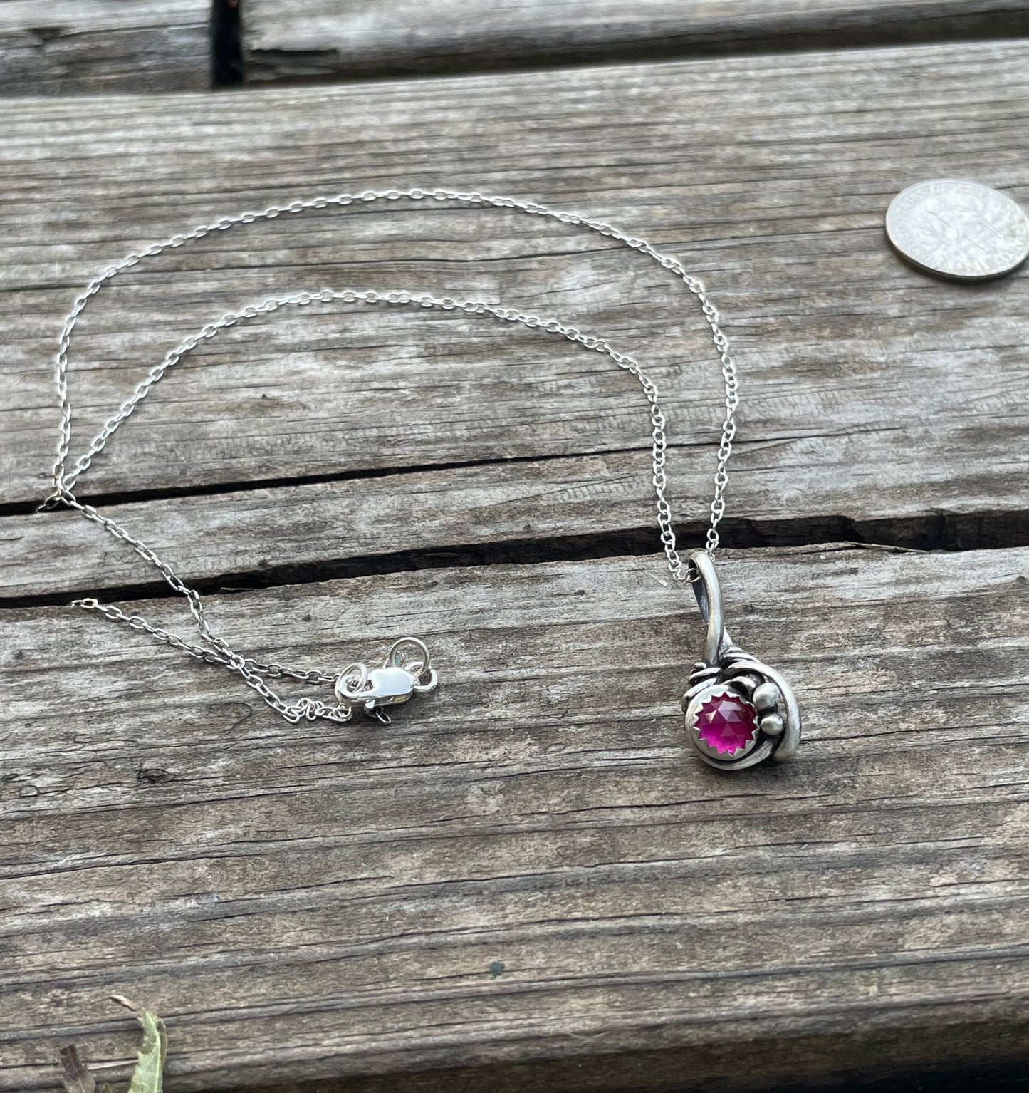 Pink Sapphire wire wrap