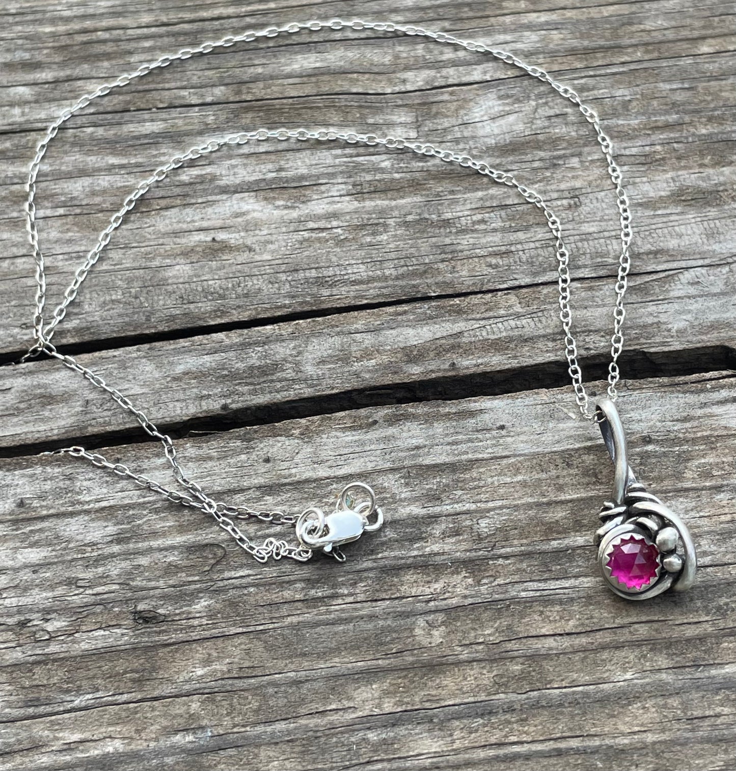 Pink Sapphire wire wrap