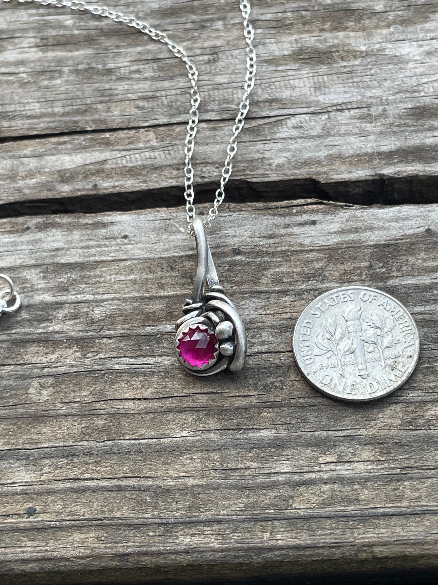 Pink Sapphire wire wrap