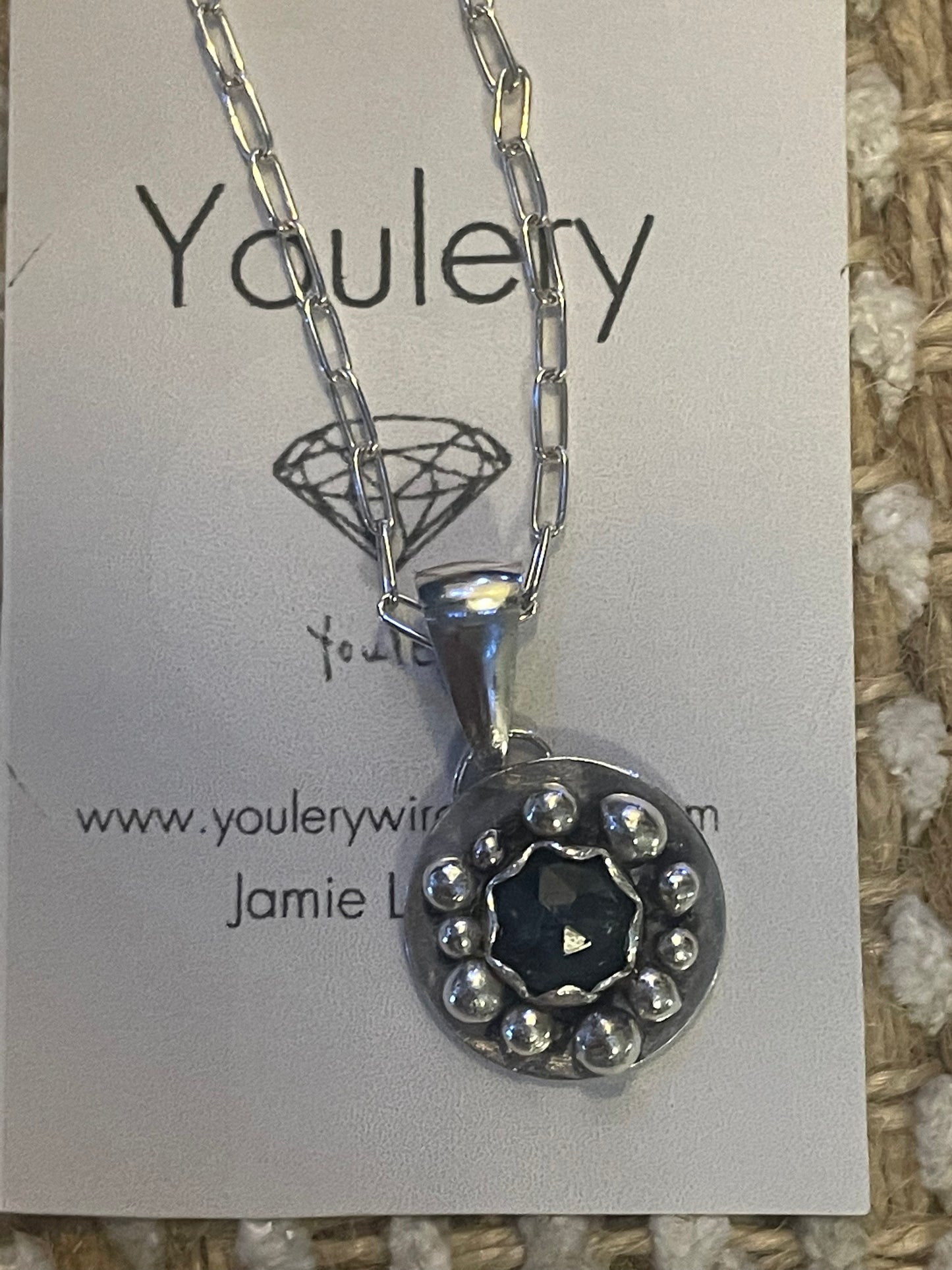 Kyanite pendant necklace