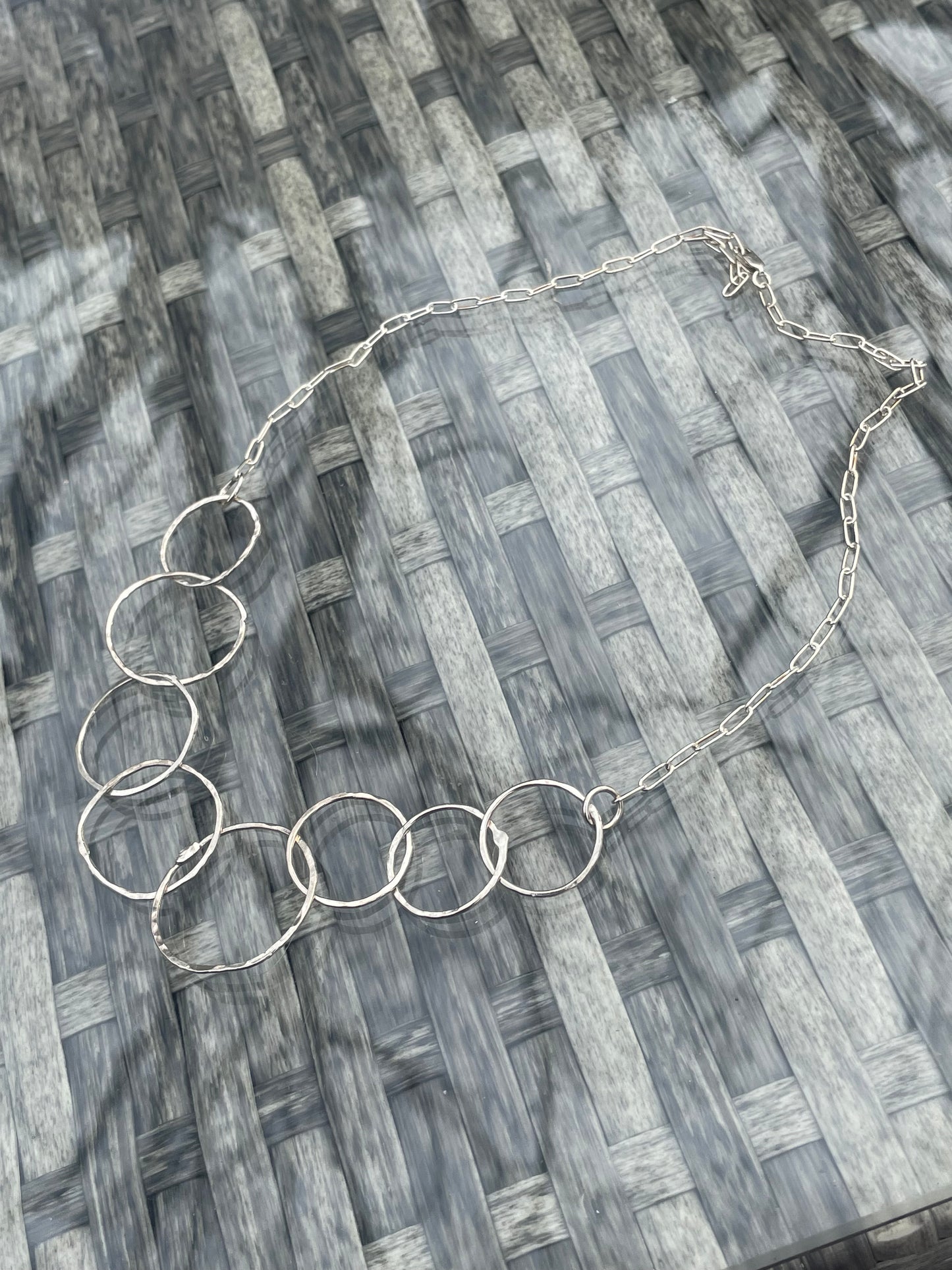 Rustic rings necklace
