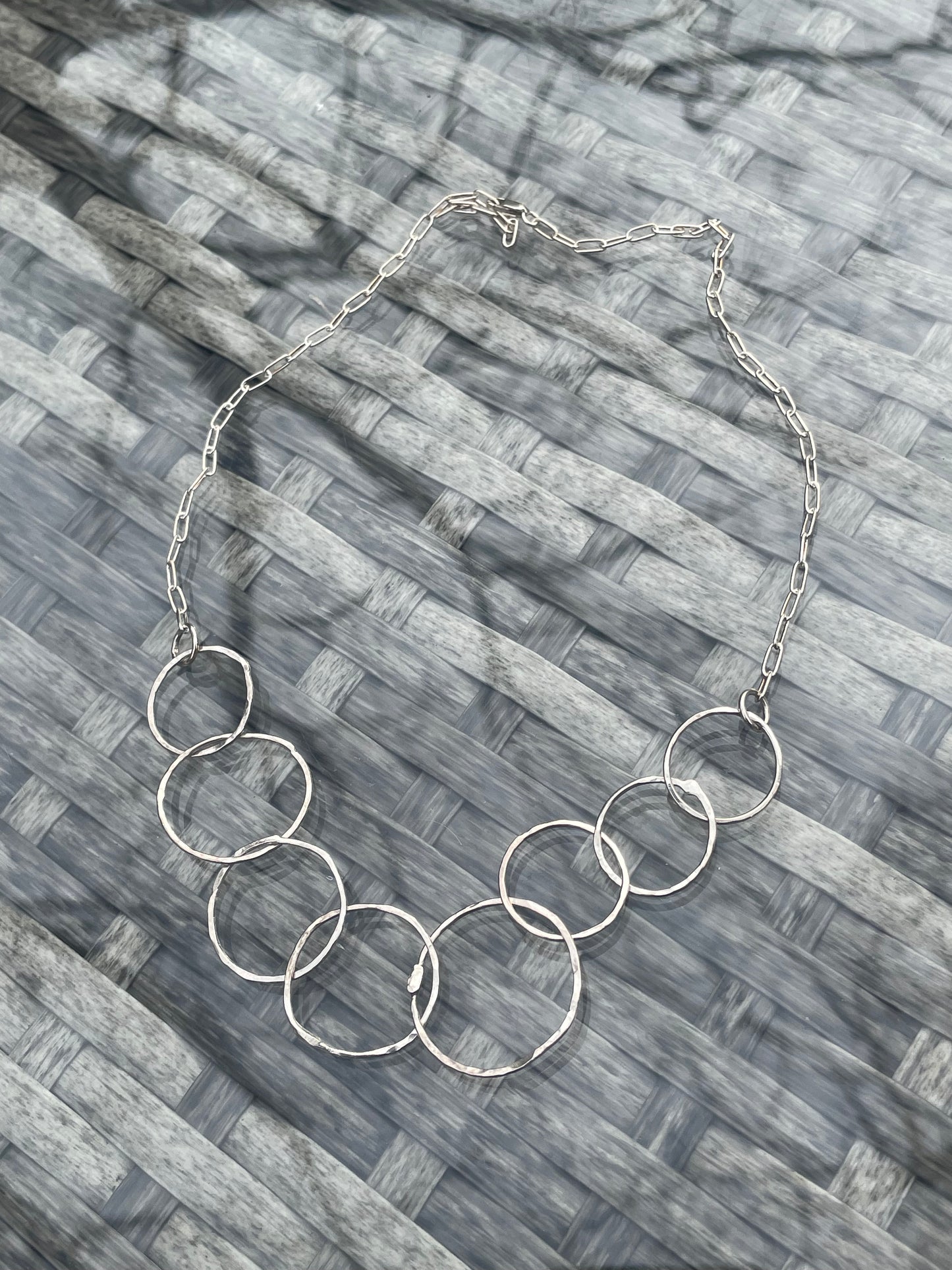 Rustic rings necklace