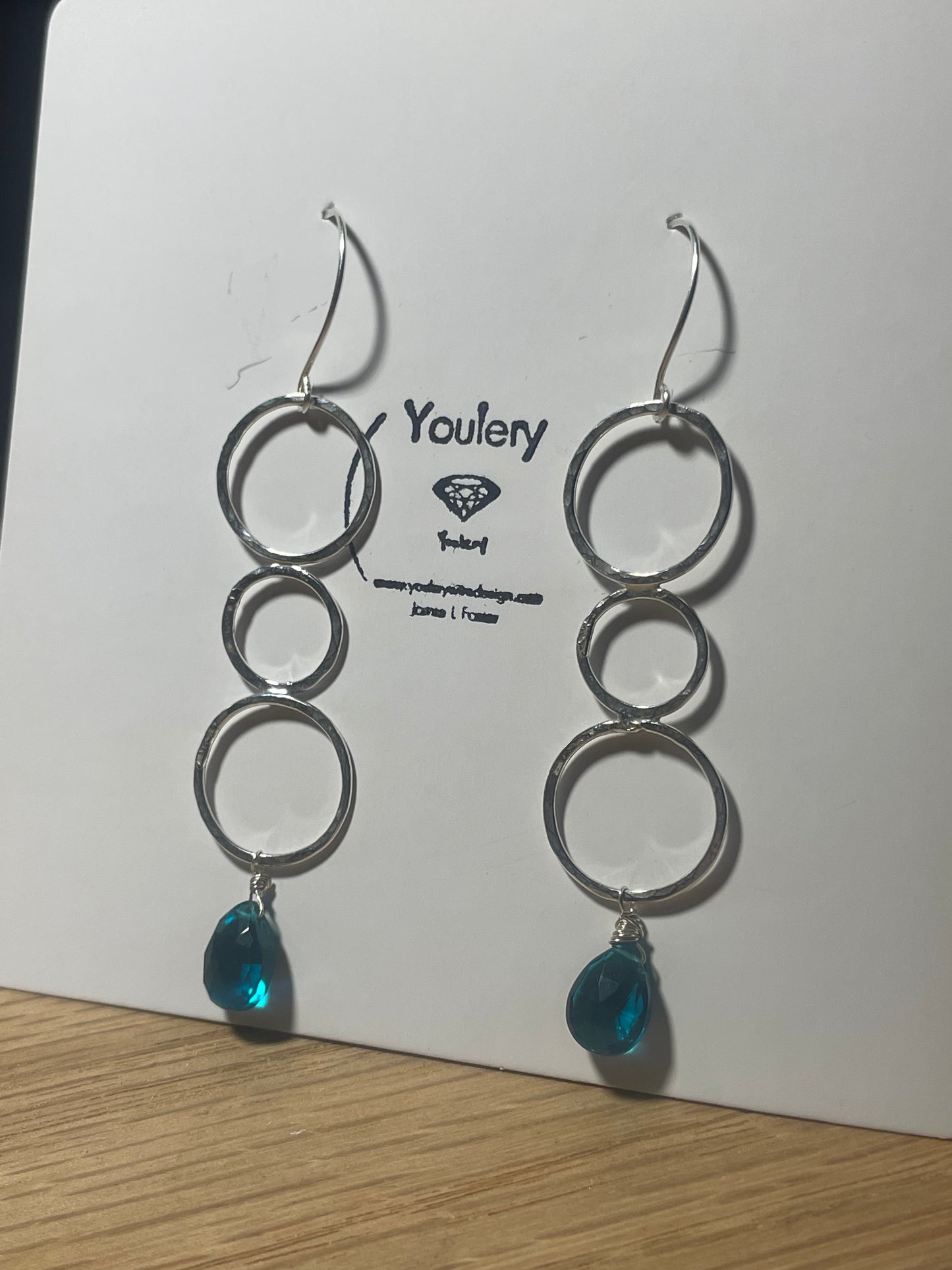 Teal together hoops