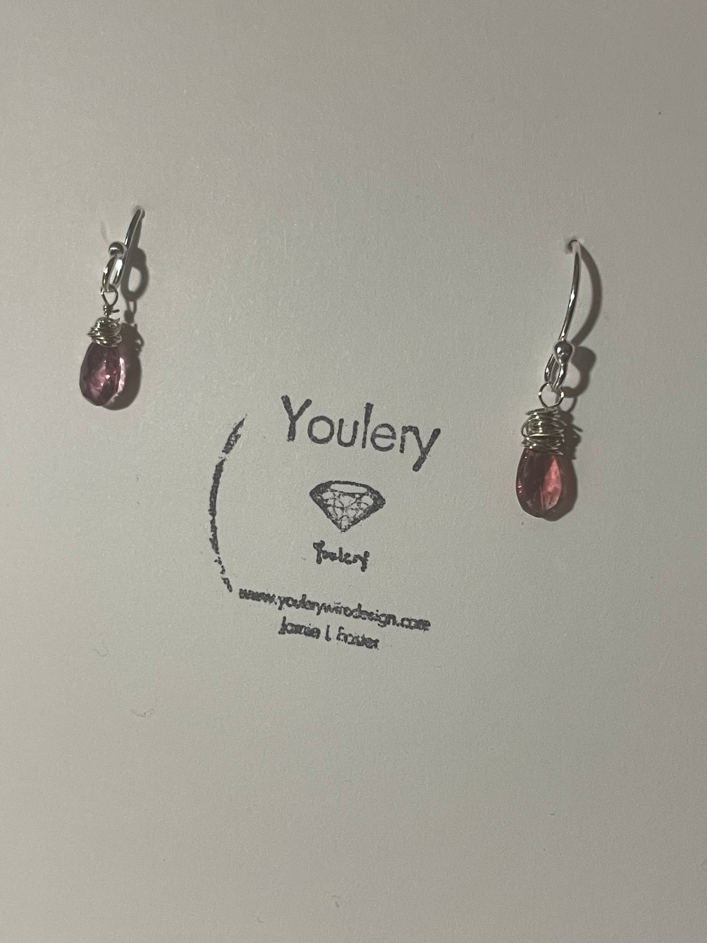 Pink Sapphire earrings