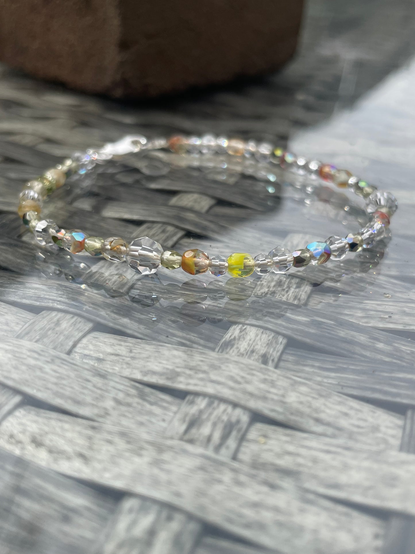 Glass beads bracelet