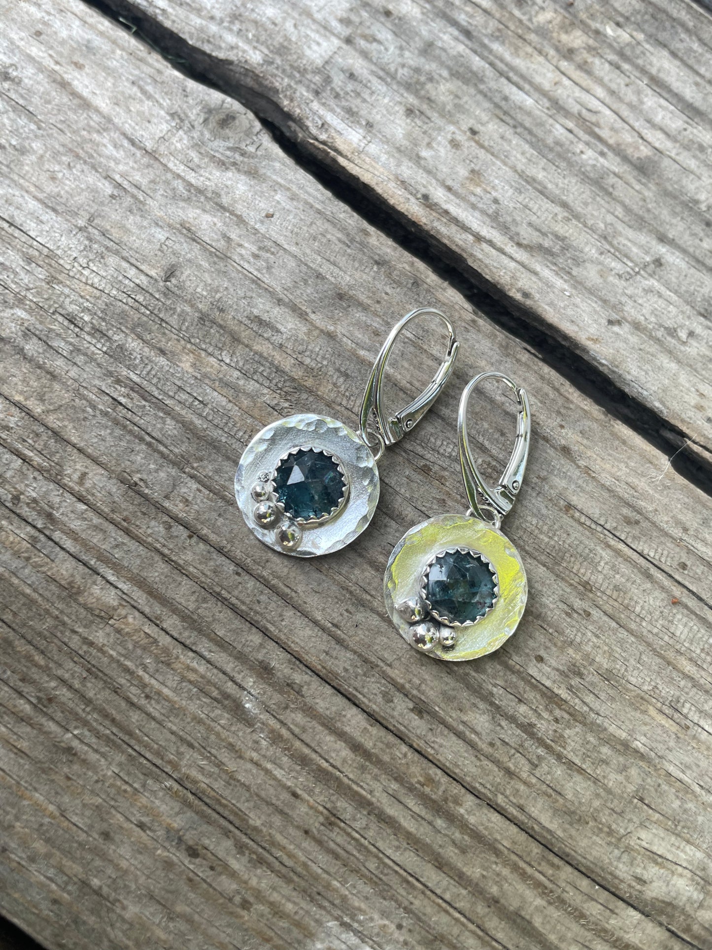 Blue kyanite earrings