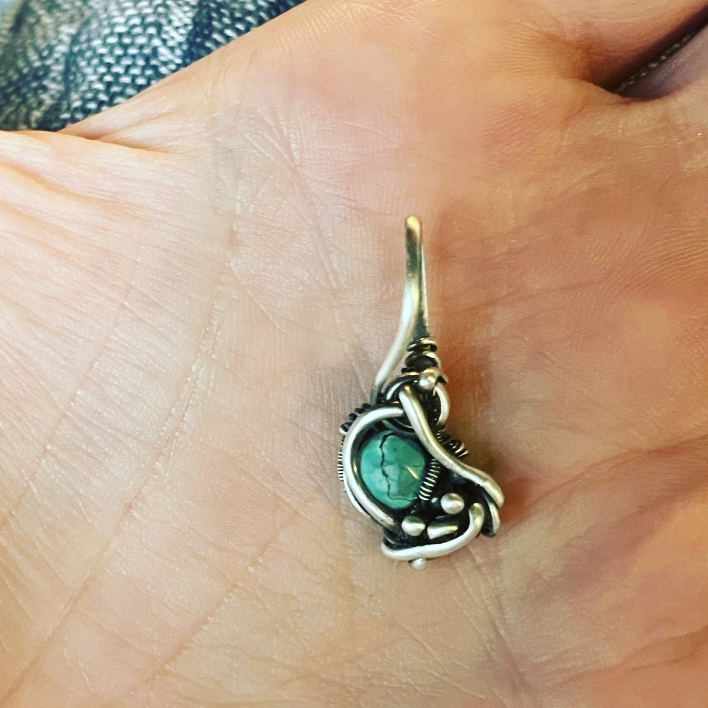 Mini Turquoise wire wrap