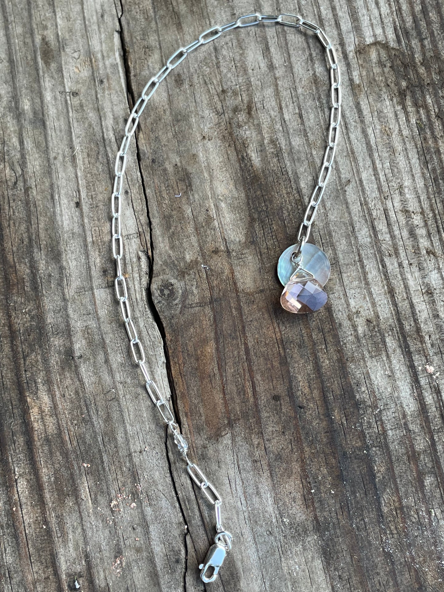 Paperclip chain anklet