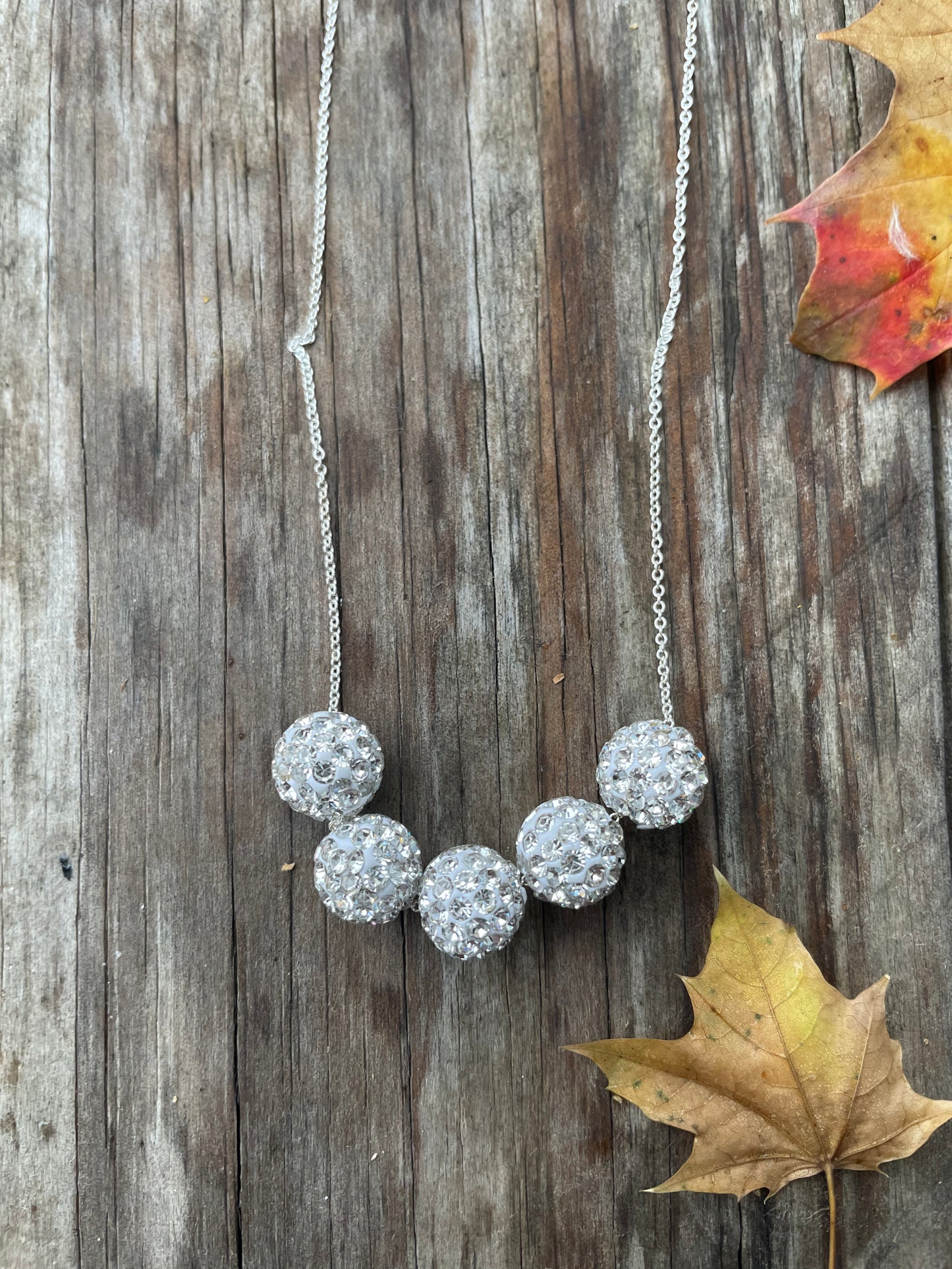Crystal ball necklace