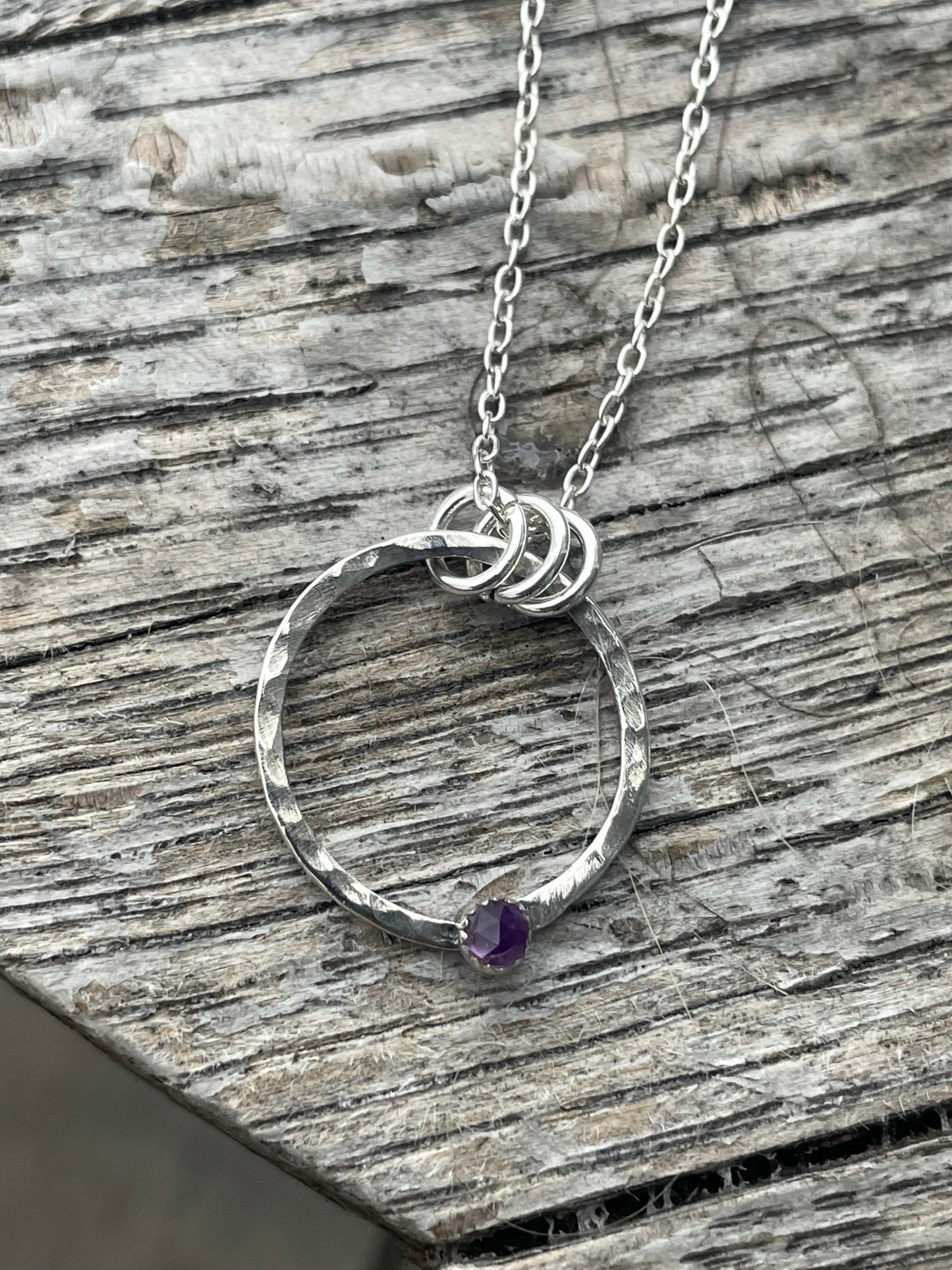 African Amethyst Sterling Necklace