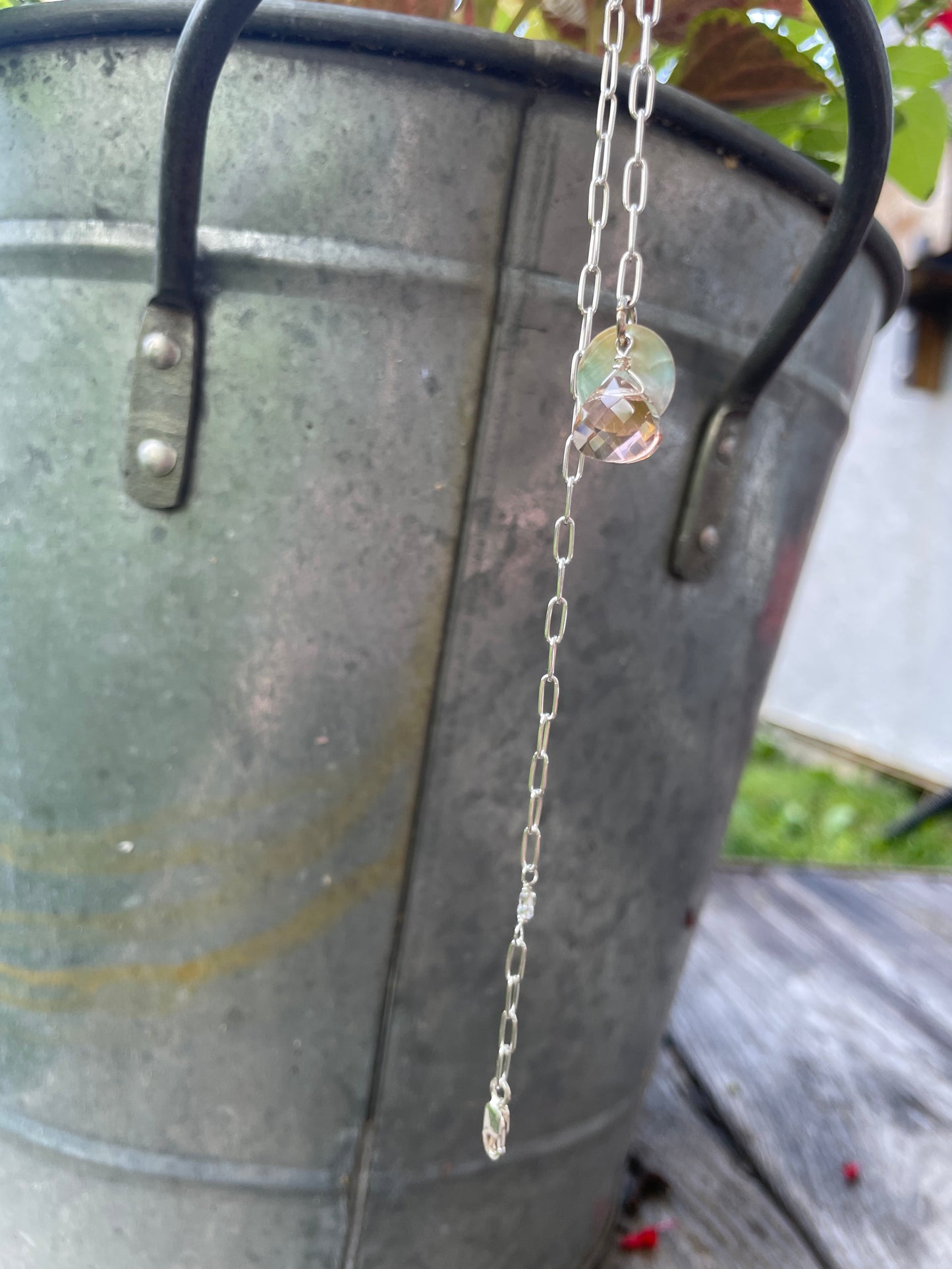 Paperclip chain anklet