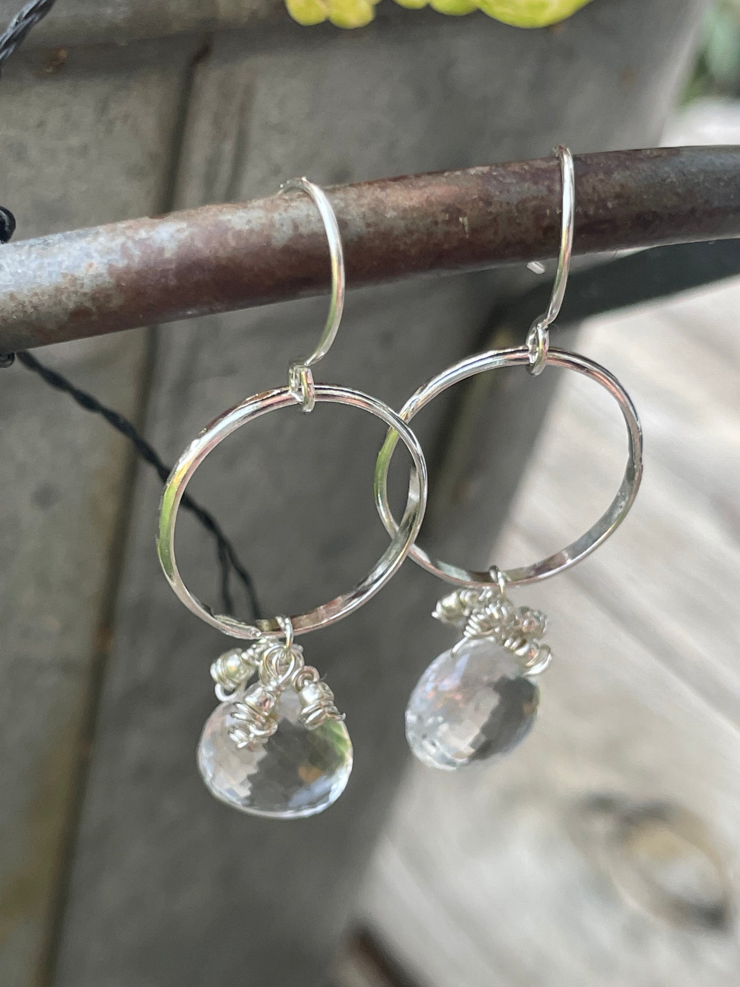 Glass beaded hoops
