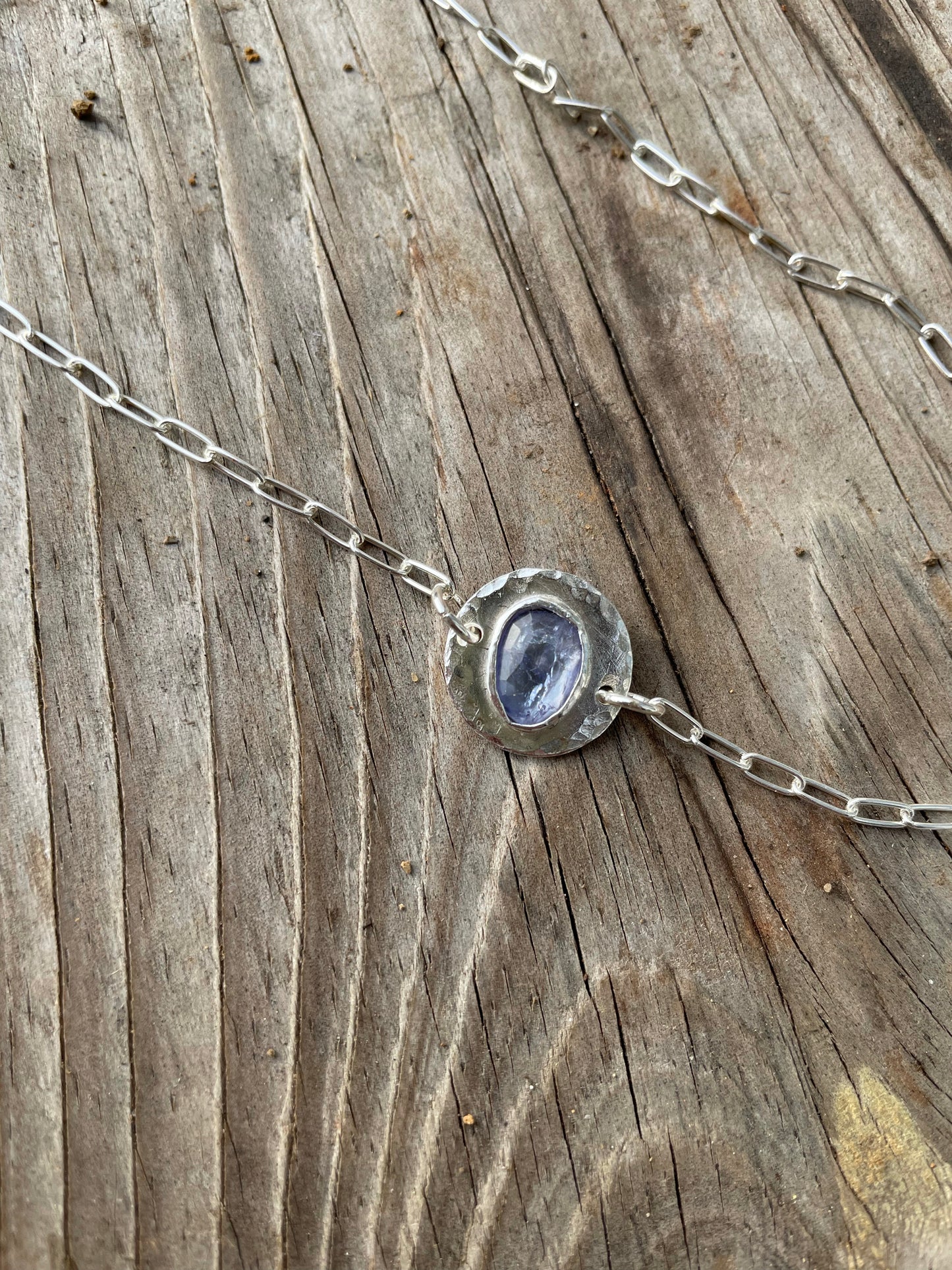 Tanzanite choker necklace