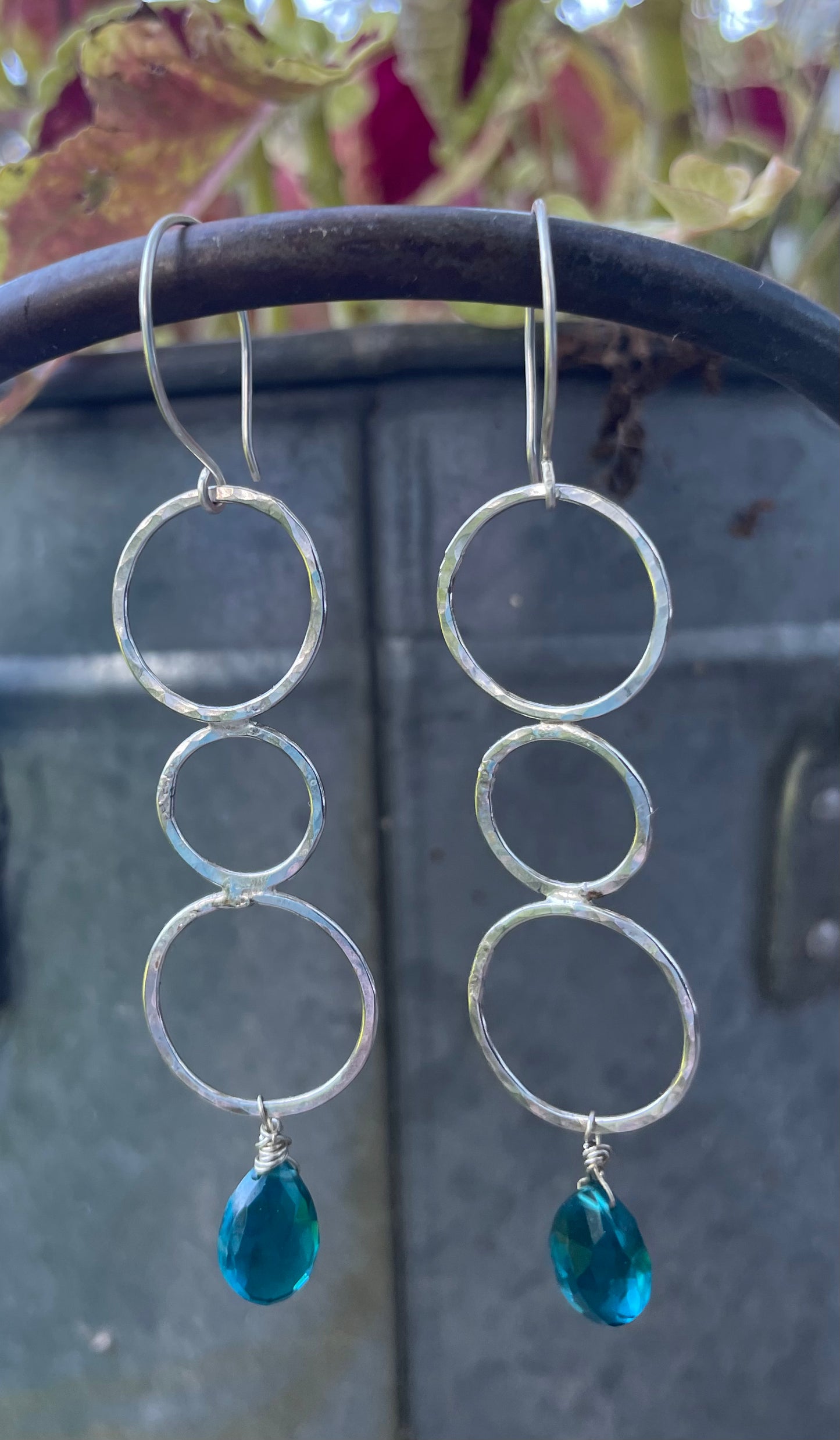 Teal together hoops