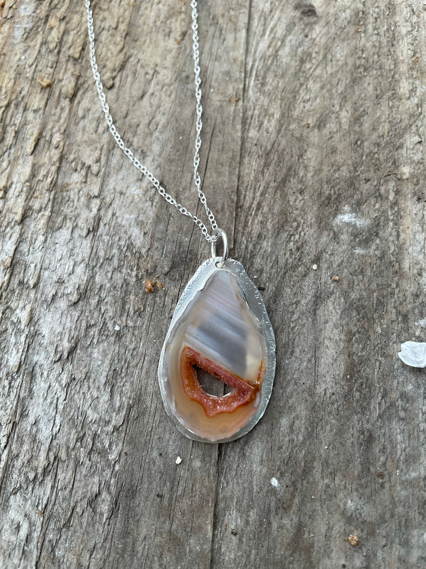 Geode necklace