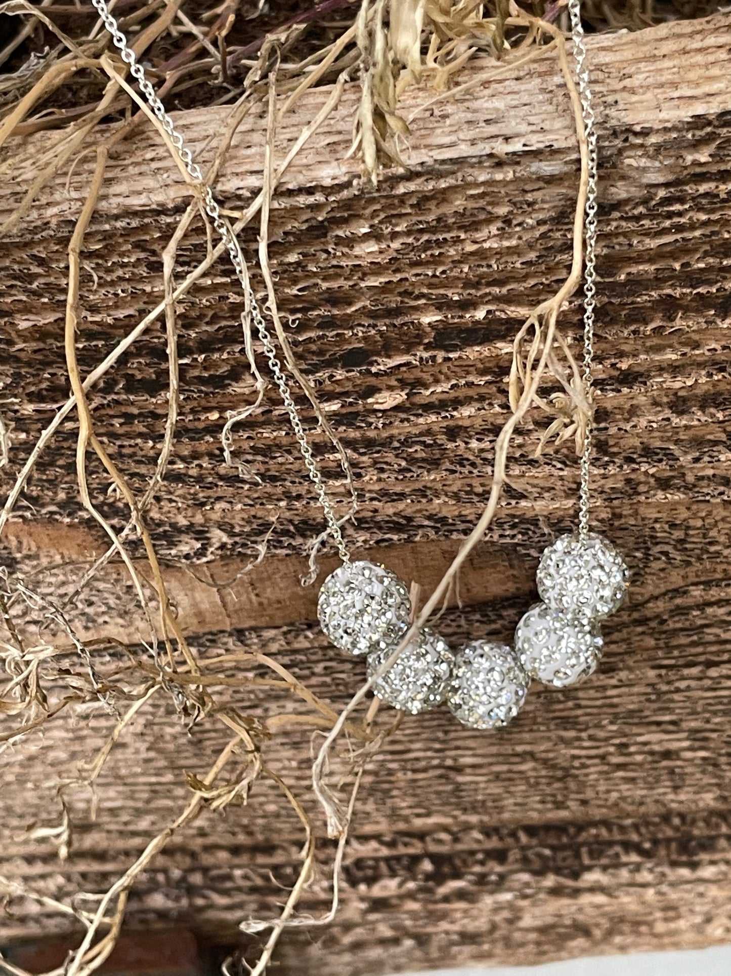 Crystal ball necklace