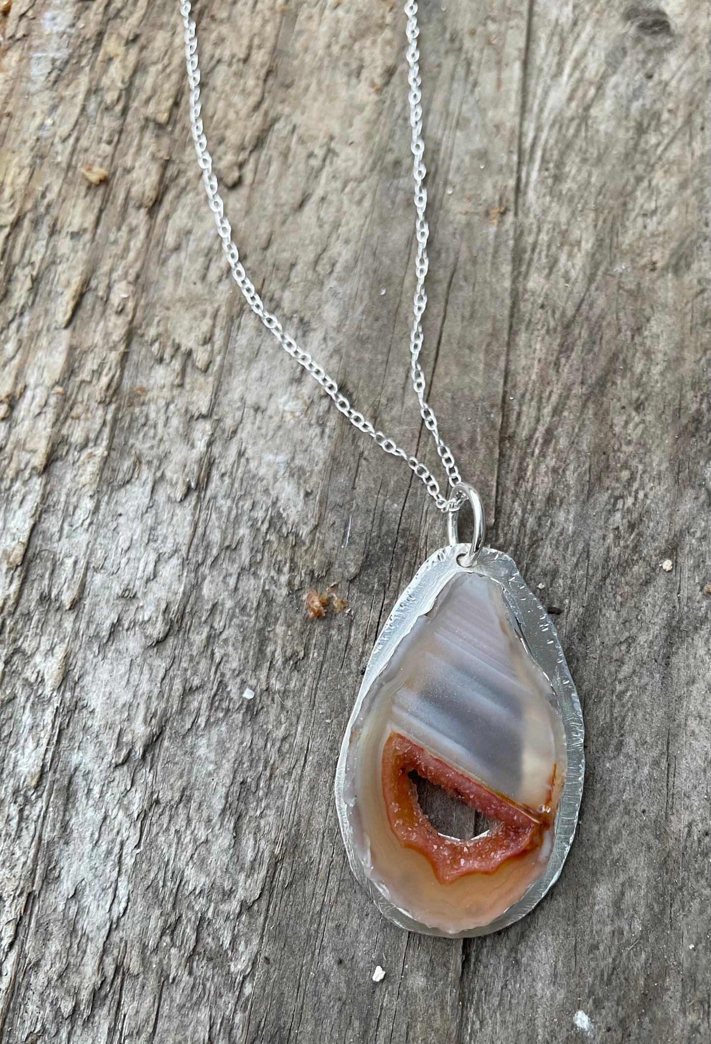 Geode necklace