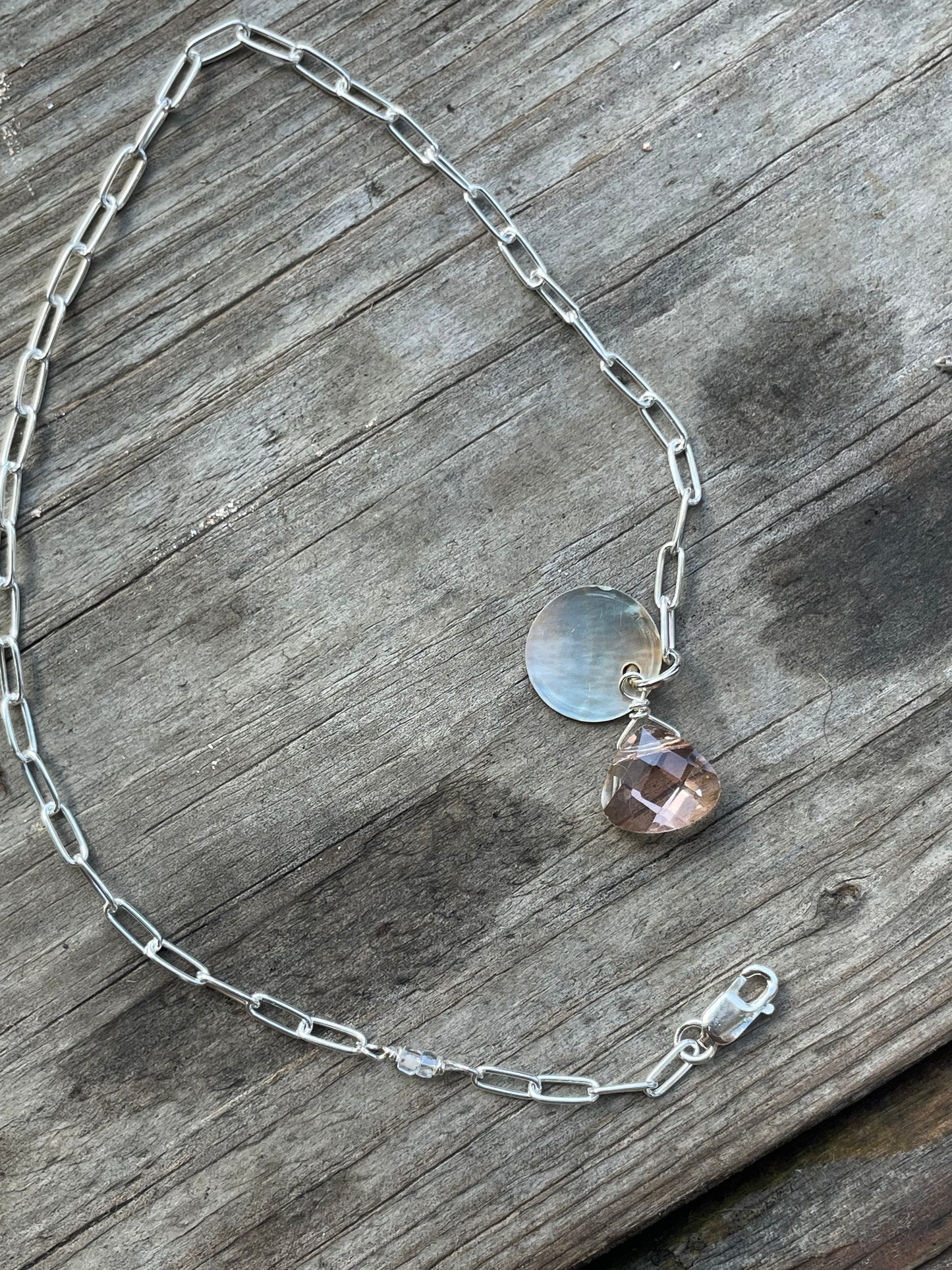 Paperclip chain anklet