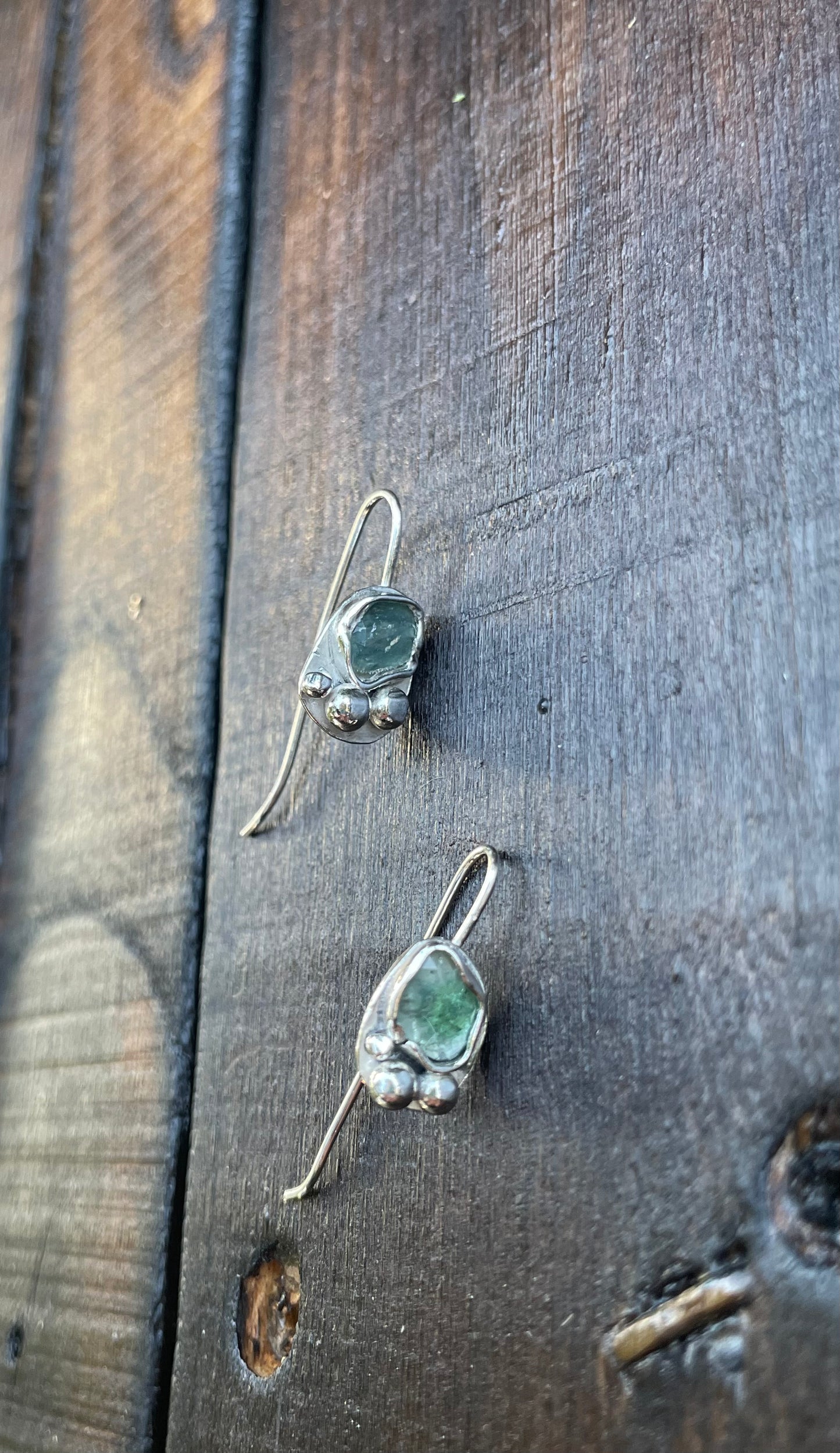 Multi tourmaline earrings