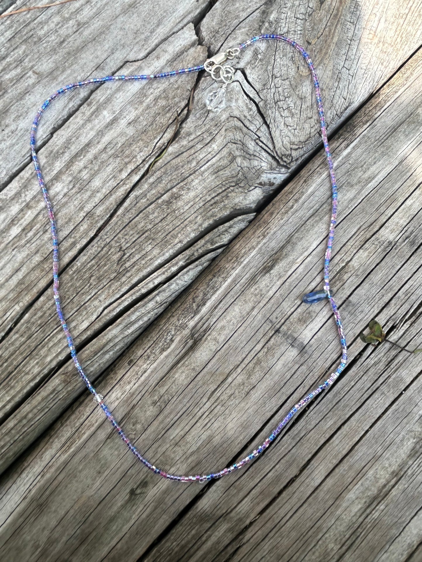 Blue Kyanite beaded necklace