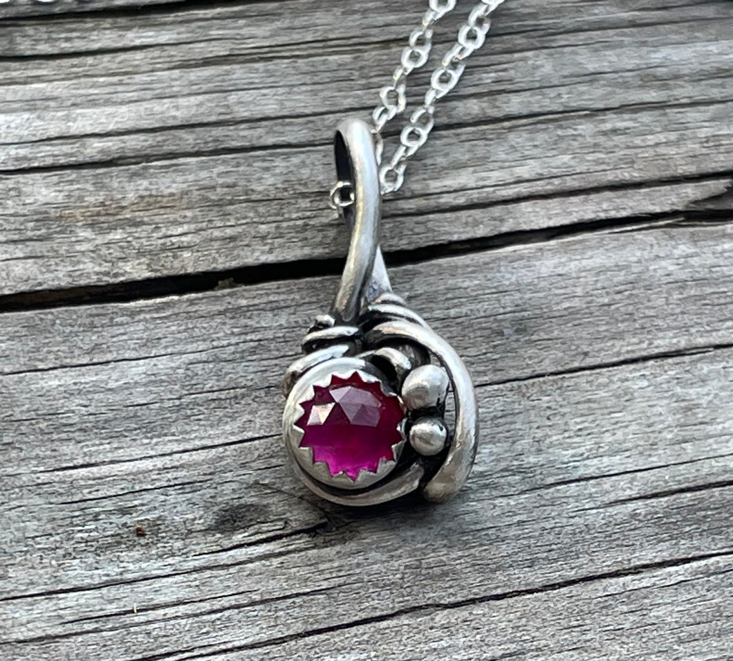 Pink Sapphire wire wrap