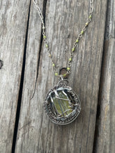 Load image into Gallery viewer, Green Tourmaline wire wrap
