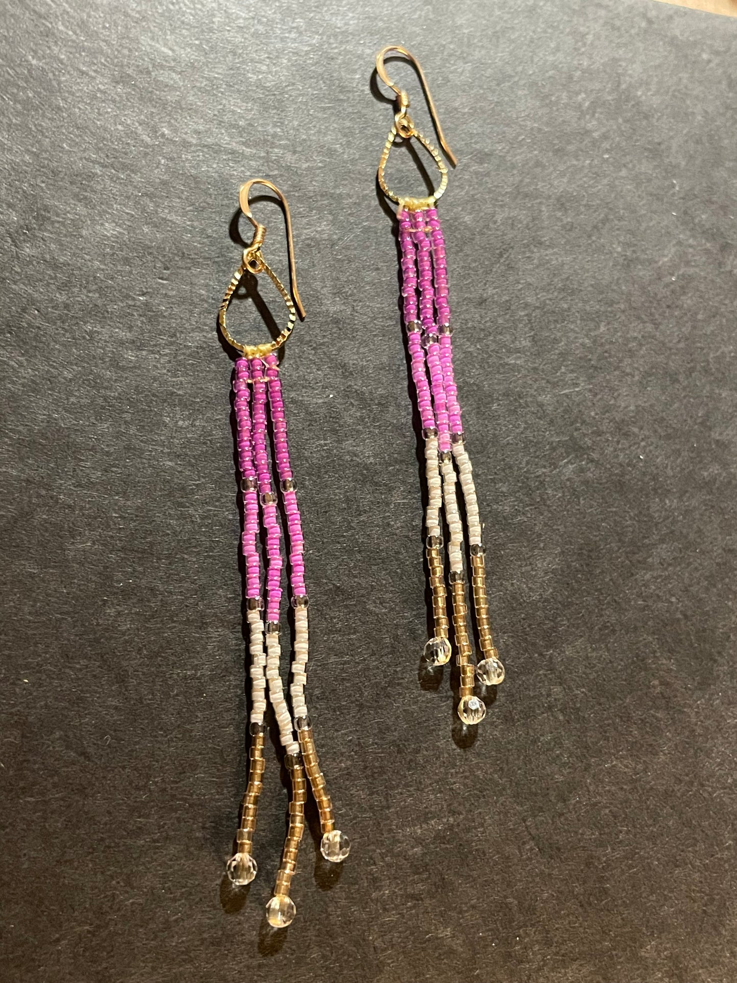 Baby Fringe beaded earrings