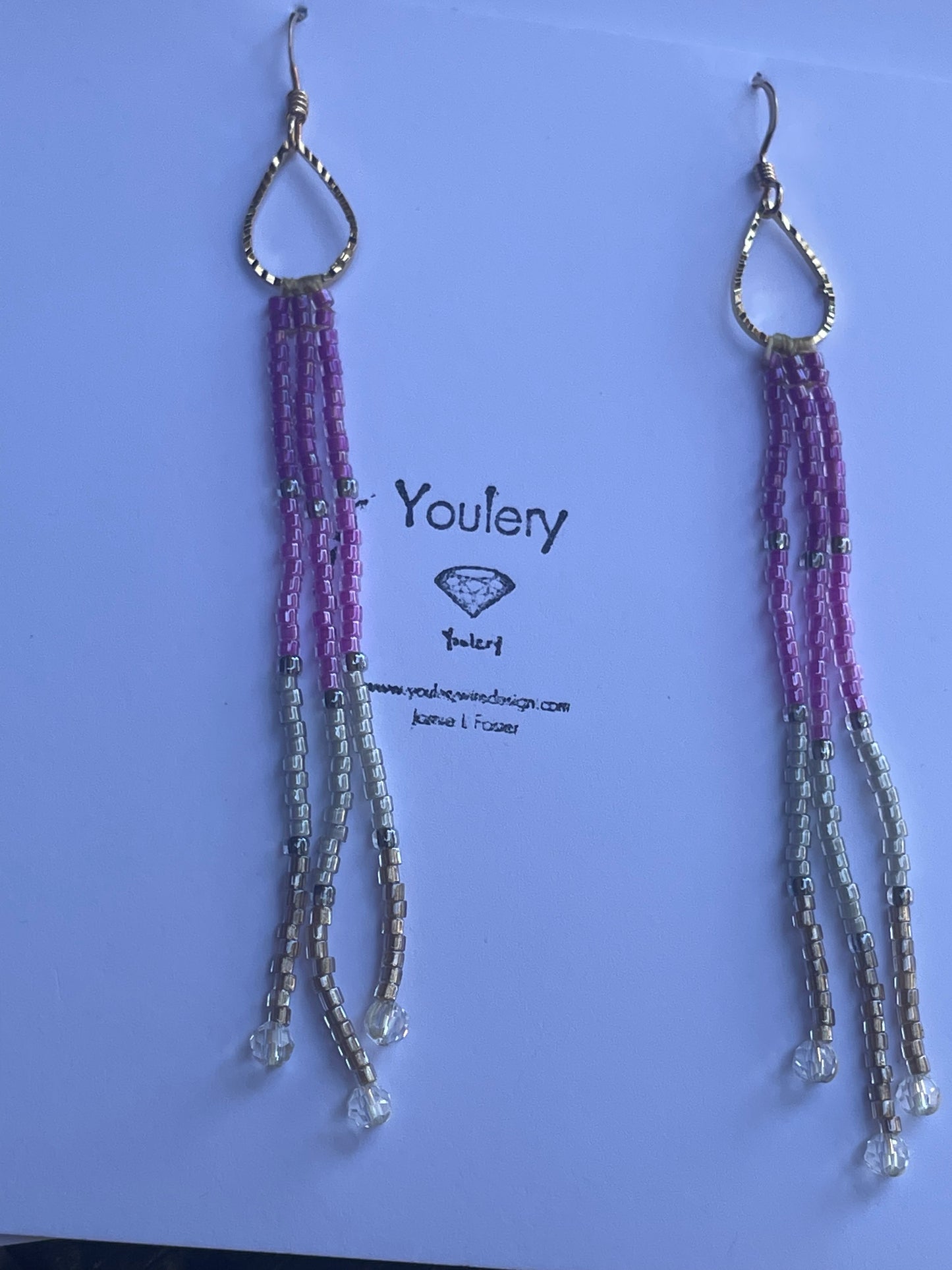 Baby Fringe beaded earrings