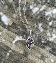 Load image into Gallery viewer, Iolite and Amethyst Wire Wrap
