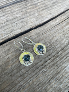 Blue kyanite earrings
