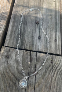 Rainbow moonstone necklace