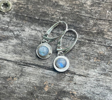 Load image into Gallery viewer, Rainbow moonstone earrings
