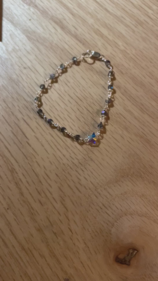 Czech glass beaded bracelet