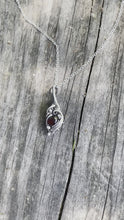 Load and play video in Gallery viewer, Gemini garnet wire wrap
