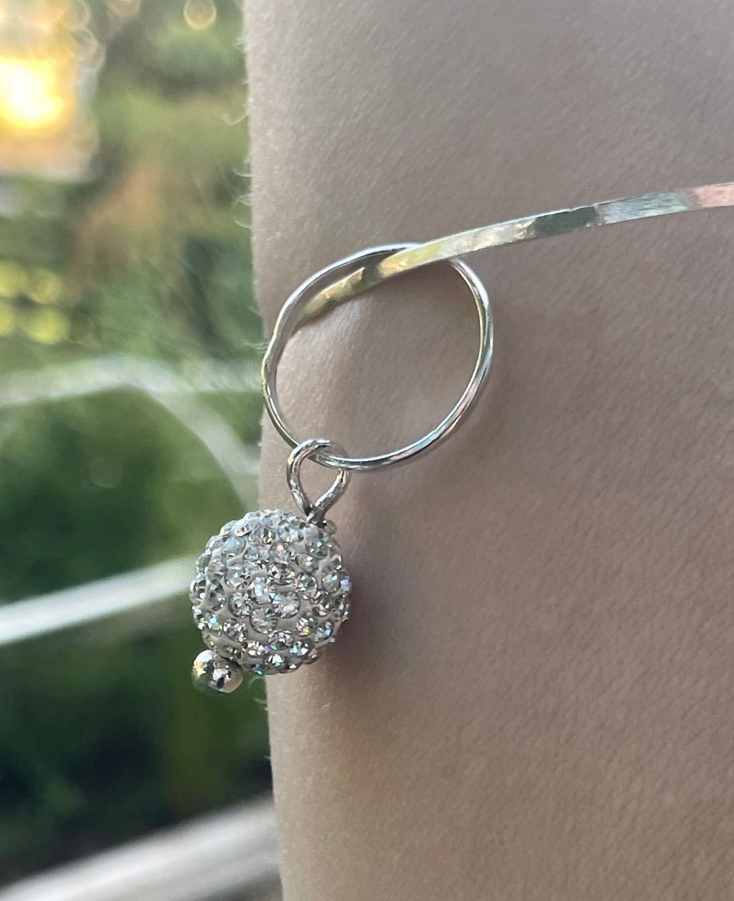 Rhinestone arm charm