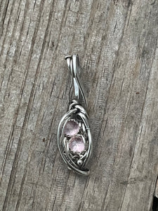 Hybrid morganite wire wrap