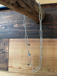 Square wired paperclip chain