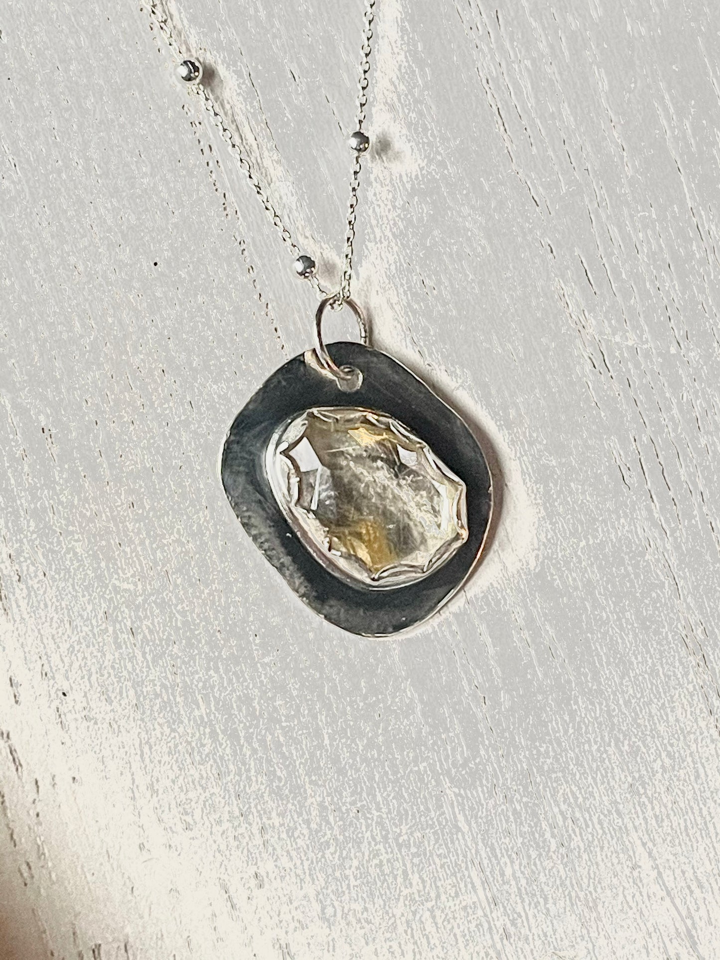 Golden Rutilated Quartz Pendant