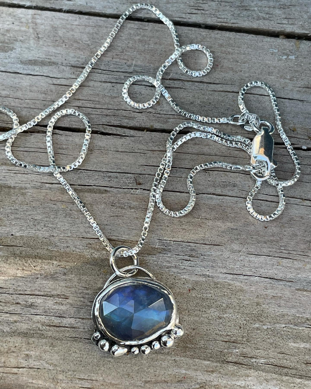 Labradorite bezel necklace NFS