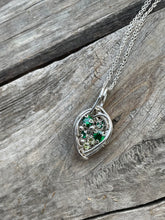 Load image into Gallery viewer, Faceted wire wrapped pendant

