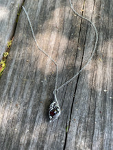 Load image into Gallery viewer, Gemini garnet wire wrap
