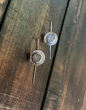 Load image into Gallery viewer, Druzy threader earrings
