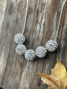 Crystal ball necklace