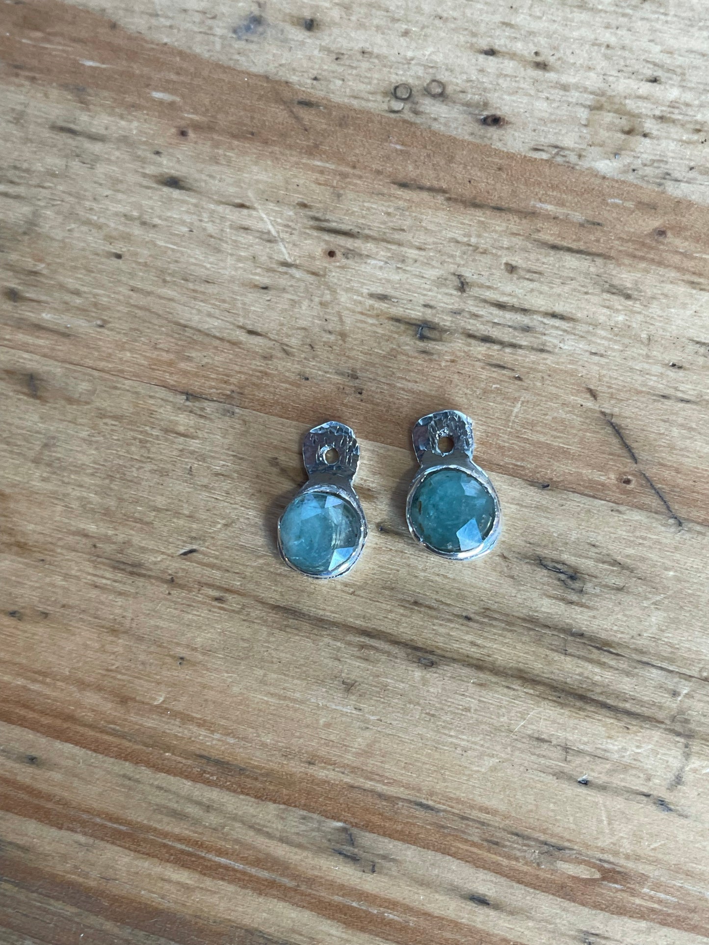 Blue tourmaline earrings