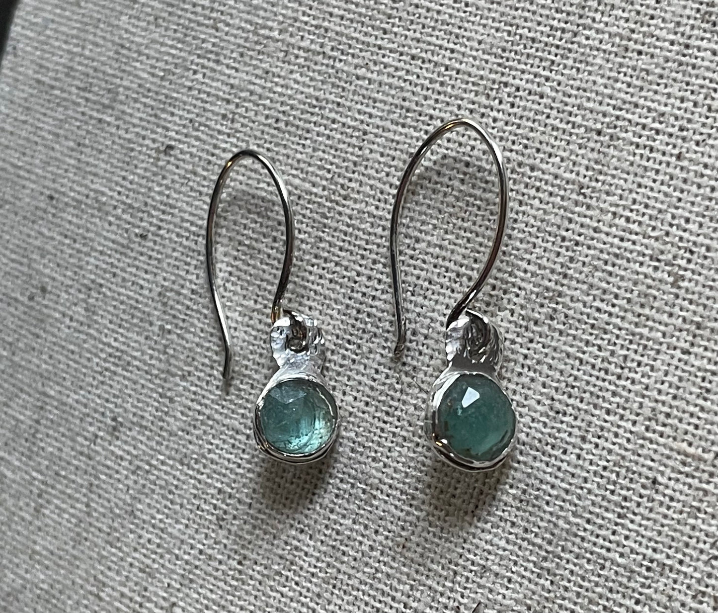 Blue tourmaline earrings