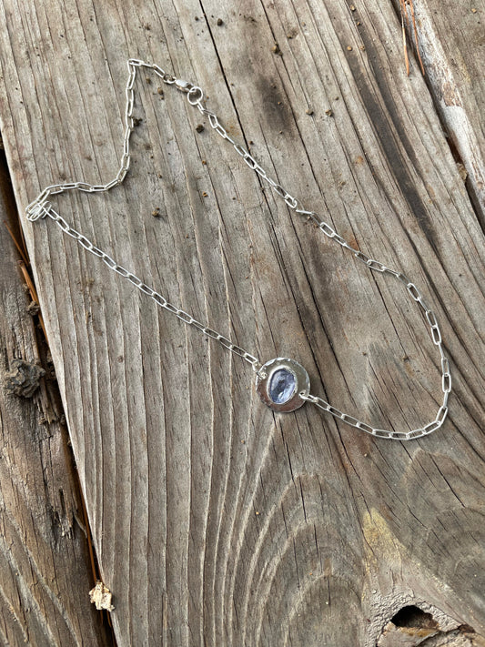 Tanzanite choker necklace