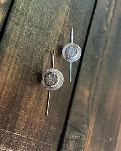 Druzy threader earrings