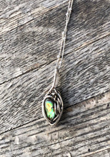 Load image into Gallery viewer, Abalone Pendant with handmade ball chain
